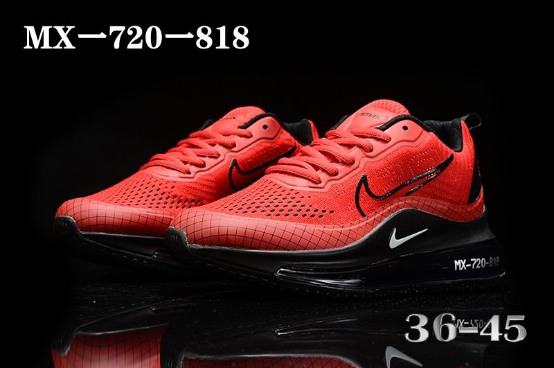 New Nike Air Max 720 Red Black Running Shoes - Click Image to Close